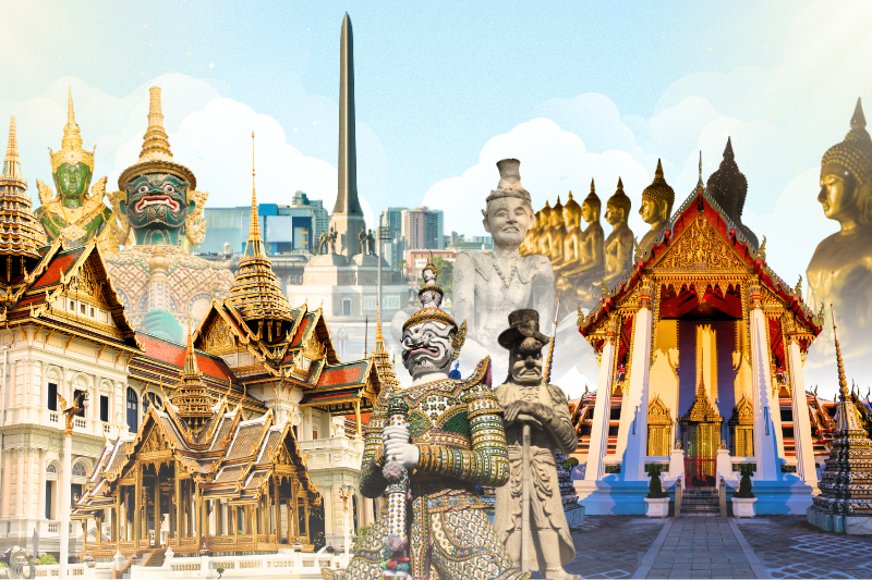 [HAFT DAY] (PREMIEM Program) 그랜드 팰리스와 왓 프라 깨우, 왓 포 & 승리 기념비