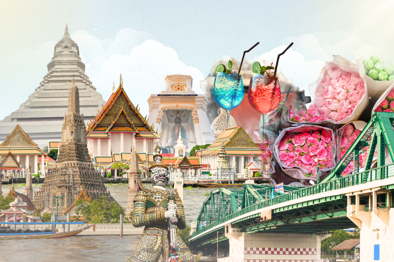 [HAFT DAY](Night trip) 왓 아룬 & 왓 칼리아나미트르 & 기념 다리 & 팍 클롱 탈랏 & 이글스 네스트