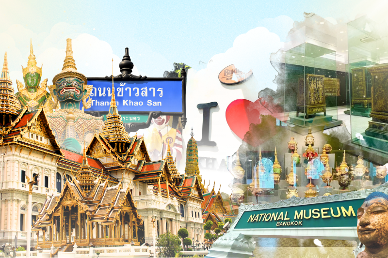 왓 프라깨우 & 왕궁 & 방콕 국립박물관 & 카오산 로드