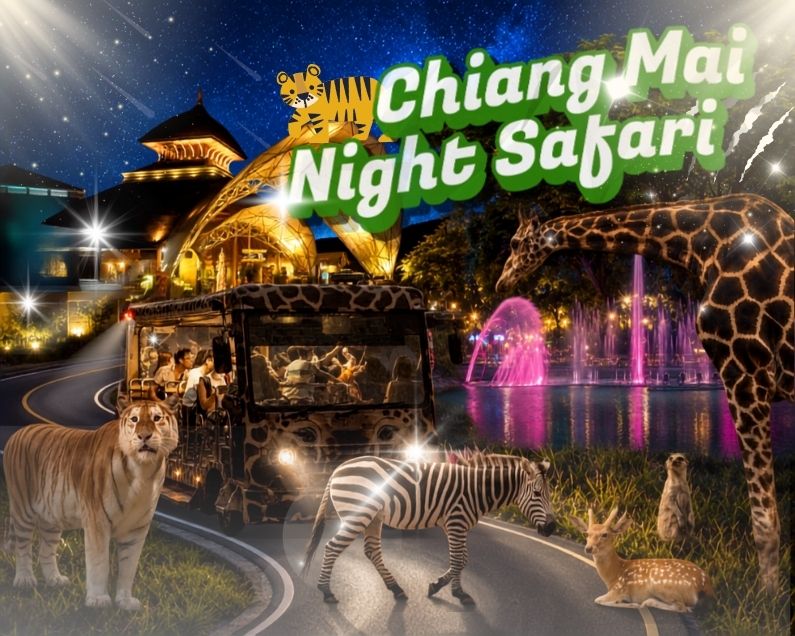 치앙마이 나이트 사파리 (Chiang Mai Night Safari) 🦁🐯