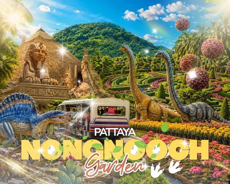 농눗 파타야 가든 (Nongnooch Pattaya Garden) 🌷🦖🌴