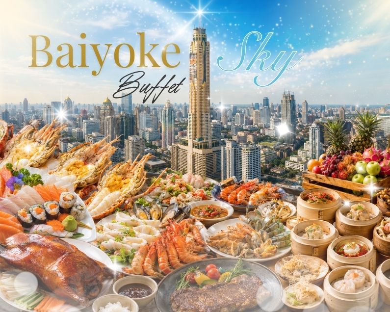 바이욕 스카이 뷔페 (Baiyoke Sky Buffet) 🦐🍣🏙️